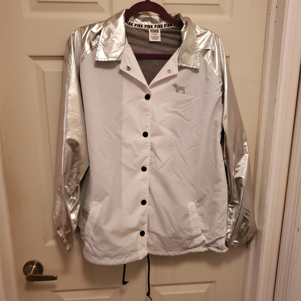 New PINK size M windbreaker